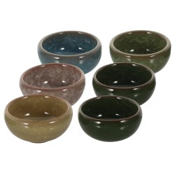 6" OIL BURNER W/ 3 BOWLS - MIX COLOR - 1PC