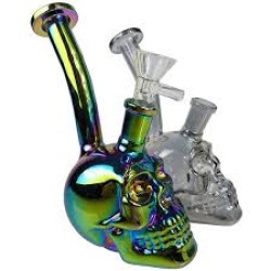 6" SKULL WATERPIPE ASST