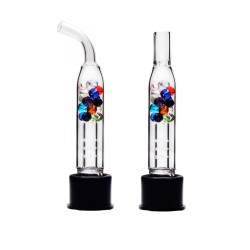 6.3" ELECTRIC PLATING GLASS BUBBLER W ROCKET