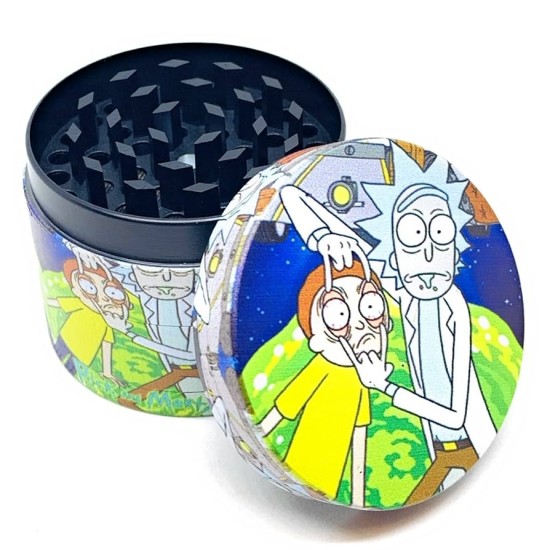 63MM 4PC RICKY & MORTY GRINDER ASST - A98 63MM 4PC RICKY & MORTY GRINDER ASST - A98