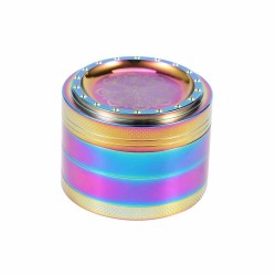 63MM GRINDER ENGRAVED DESIGN CLEAR WINDOW
