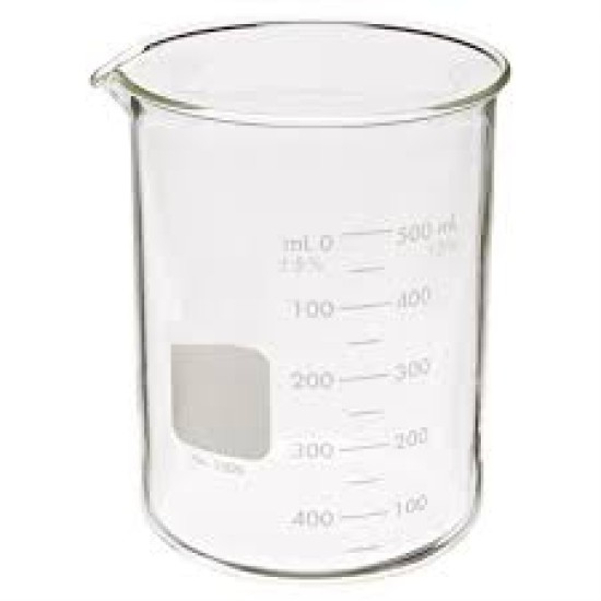 6B GLASS QUARTZ BEAKER B1 (642)