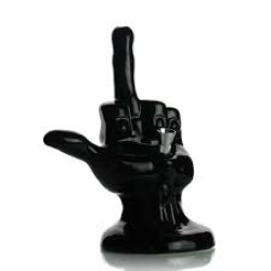 7" CERAMIC MIDDLE FINGER WATERPIPE 7" CERAMIC MIDDLE FINGER WATERPIPE