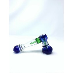 7" GREEN HAMMER GLASS PIPE 7" GREEN HAMMER GLASS PIPE