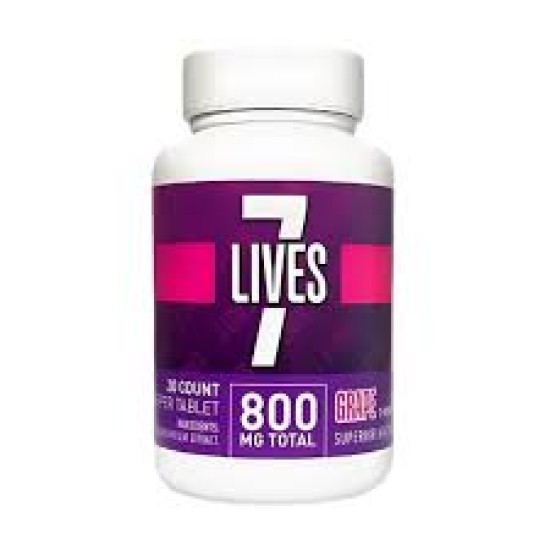 7 LIVES 20CT/JAR 800MG - RASPBERRY 7 LIVES 20CT/JAR 800MG - RASPBERRY