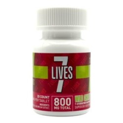 7 LIVES 20CT/JAR 800MG - WILD CHERRY