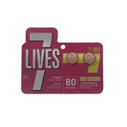 7 LIVES 2CT/PK 80MG - GRAPE