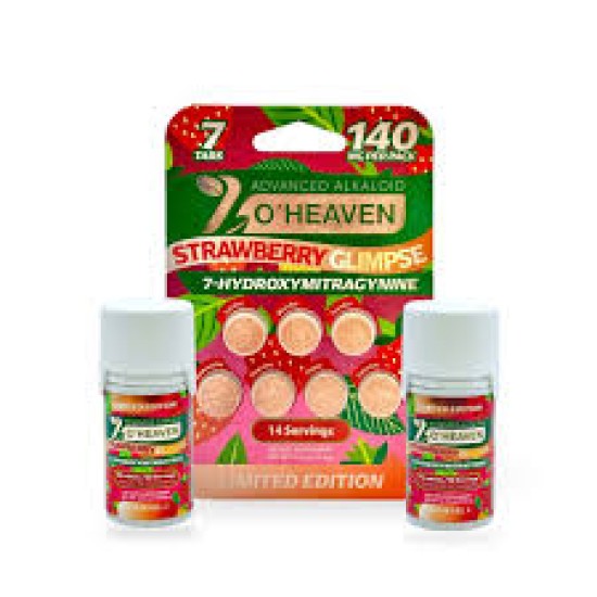 7 O'HEAVEN 7-HYDROXY TABLETS 7CT/SHEET 140MG - STRAWBERRY GLIMPSE 7 O'HEAVEN 7-HYDROXY TABLETS 7CT/SHEET 140MG - STRAWBERRY GLIMPSE