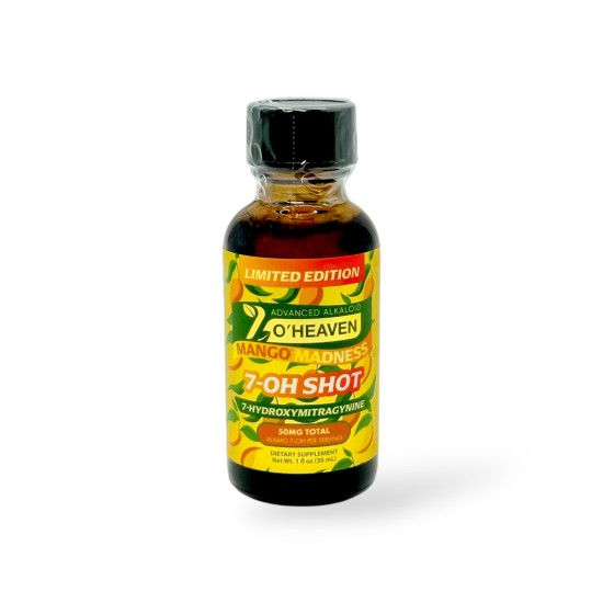 7 O'HEAVEN 7-HYROXYMITRAGYNINE SHOTS 50MG 30ML 12CT/BX 7 O'HEAVEN 7-HYROXYMITRAGYNINE SHOTS 50MG 30ML 12CT/BX