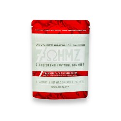 7 OHMZ 7-HYDROXYMITRAGYNINE GUMMIES 28MG 8CT/PK - STRAWBERRY ACAI