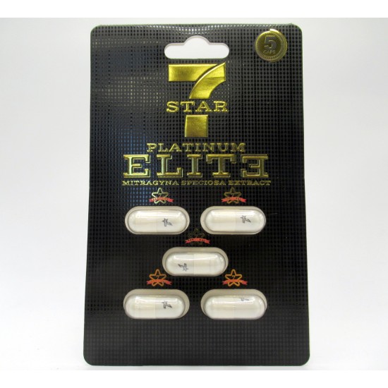 7 STAR PLATINUM ELITE CAPSULES BLACK 5CT/PK 7 STAR PLATINUM ELITE CAPSULES BLACK 5CT/PK