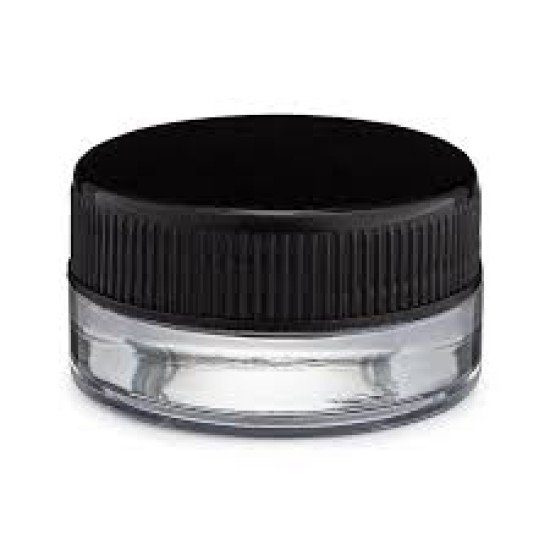 7ML BLK TOP WAX GLS JAR 12/BX 7ML BLK TOP WAX GLS JAR 12/BX