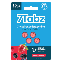 7TABZ 7-HYDROXYMITRAGYNINE 15MG TABLETS 4CT/SHEET - BERRY 7TABZ 7-HYDROXYMITRAGYNINE 15MG TABLETS 4CT/SHEET - BERRY