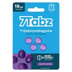 7TABZ 7-HYDROXYMITRAGYNINE 15MG TABLETS 4CT/SHEET - GRAPE 7TABZ 7-HYDROXYMITRAGYNINE 15MG TABLETS 4CT/SHEET - GRAPE