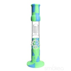 8" SILICONE WATERPIPE GLASS PERCULATOR 8" SILICONE WATERPIPE GLASS PERCULATOR