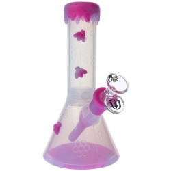 8" WATERPIPE CYLINDER SHAPE W/ SILICONE 8" WATERPIPE CYLINDER SHAPE W/ SILICONE