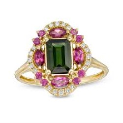 8" WP GREEN AND CLEAR W/ PURPLE DIAMOND 8" WP GREEN AND CLEAR W/ PURPLE DIAMOND