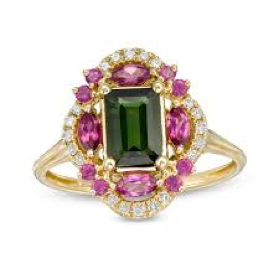 8" WP GREEN AND CLEAR W/ PURPLE DIAMOND 8" WP GREEN AND CLEAR W/ PURPLE DIAMOND