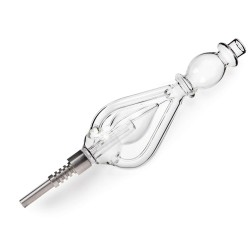 9" HEAVY GLASS/TITANIUM NECTAR COLLECTOR MONSTER DESIGNS 9" HEAVY GLASS/TITANIUM NECTAR COLLECTOR MONSTER DESIGNS