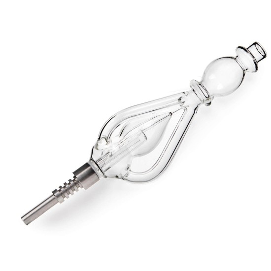 9" HEAVY GLASS/TITANIUM NECTAR COLLECTOR MONSTER DESIGNS 9" HEAVY GLASS/TITANIUM NECTAR COLLECTOR MONSTER DESIGNS