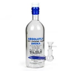 9" LIQUOR BOTTLE WATERPIPE ABSOLUTE 9" LIQUOR BOTTLE WATERPIPE ABSOLUTE