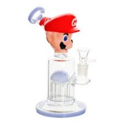 9" MARIO FUNCTIONAL GLASS WATERPIPE 9" MARIO FUNCTIONAL GLASS WATERPIPE