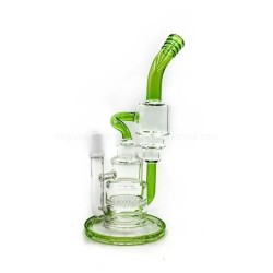 9" RECYCLER WATERPIPE W/ HONEYCOMB AND INLINE PERC 9" RECYCLER WATERPIPE W/ HONEYCOMB AND INLINE PERC