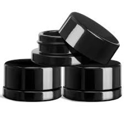 9ml BLACK TOP UV BLACK GLASS CHILD PROOF JAR 9ml BLACK TOP UV BLACK GLASS CHILD PROOF JAR