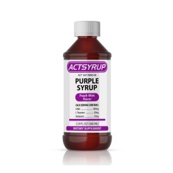 ACTSYRUP PURPLE SYRUP 8OZ - PEACH MINT ACTSYRUP PURPLE SYRUP 8OZ - PEACH MINT