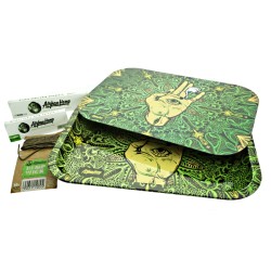 AFGHAN HEMP MAGNET ROLLING TRAY W/ PAPERS & TIPS AFGHAN HEMP MAGNET ROLLING TRAY W/ PAPERS & TIPS