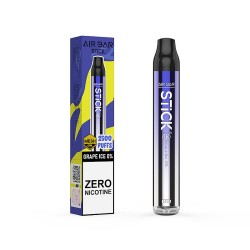 AIR BAR STICK 2500PUFF DISPOSABLES 10CT/BX - GRAPE ICE AIR BAR STICK 2500PUFF DISPOSABLES 10CT/BX - GRAPE ICE