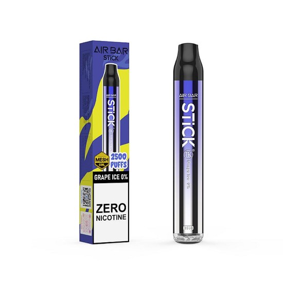 AIR BAR STICK 2500PUFF DISPOSABLES 10CT/BX - GRAPE ICE AIR BAR STICK 2500PUFF DISPOSABLES 10CT/BX - GRAPE ICE