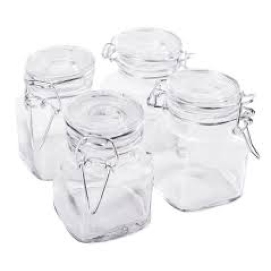 AIR TIGHT GLASS JAR GLASS LATCH T0P 4G AIR TIGHT GLASS JAR GLASS LATCH T0P 4G