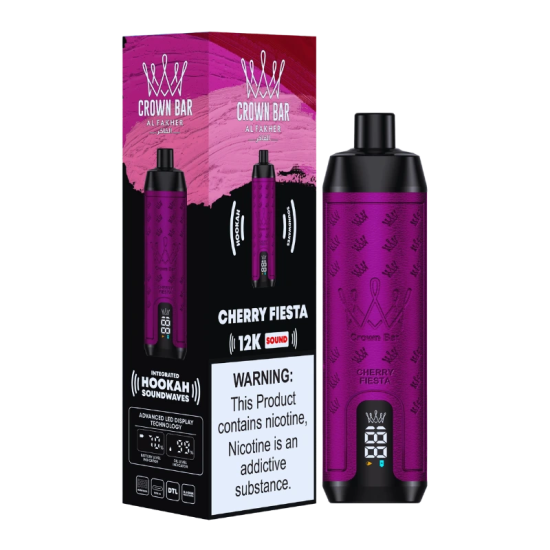 ALFAKHER CROWN BAR 12K PUFFS 5CT/BX - CHERRY FIESTA