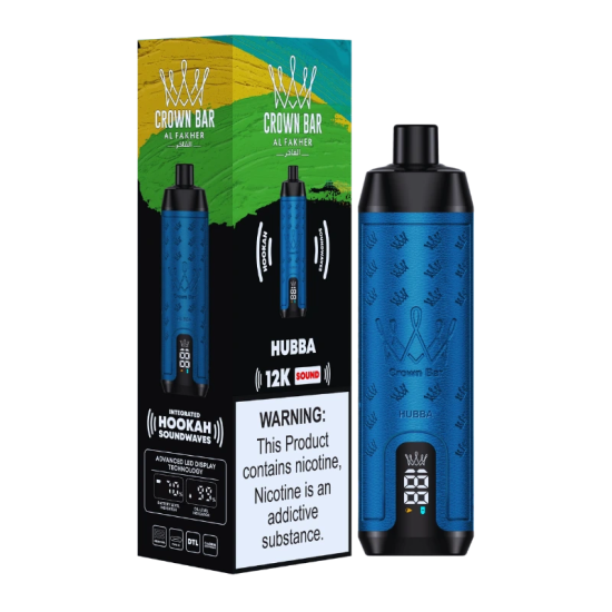 ALFAKHER CROWN BAR 12K PUFFS 5CT/BX - MINT