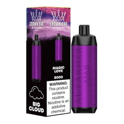 ALFAKHER CROWN BAR 8K PUFFS 5CT/BX - MAGIC LOVE