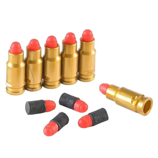 ALUMINUM BULLET ASSORTED COLORS 6PC/PK