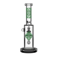 ARCATEK WATERPIPE TORPEDO BUTTON 14" CLEAR GREEN