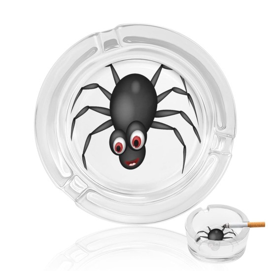 ASHTRAY GLASS SPIDER