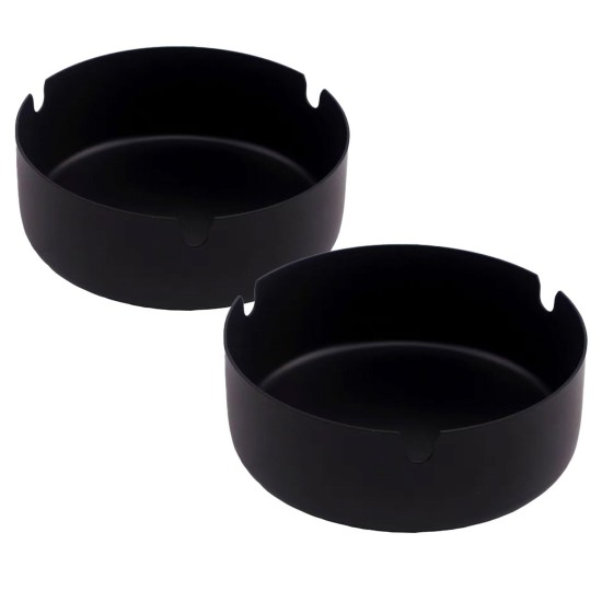 ASHTRAY STEEL IRON BLACK