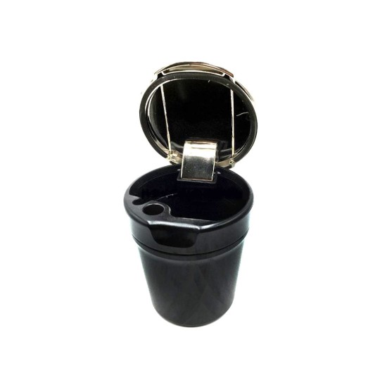 Ashtray 6Ct Car Ashtray Chrome & Black With Cig Holder As150     1/1