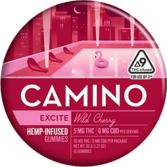 CAMINO CBN GUMMIES 5MG THC - WILD CHERRY - EXCITE