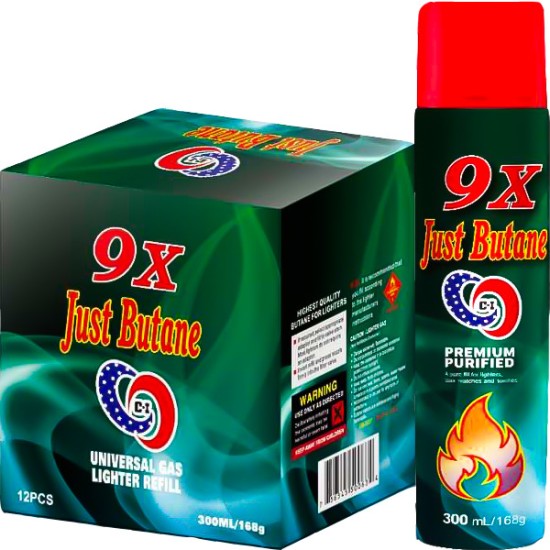 JUST BUTANE 9X  12/BX