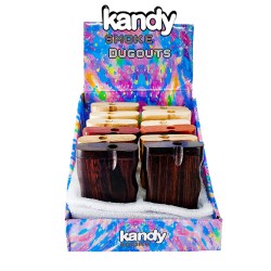 KANDY SMOKE WOODEN BAT DISPLAY 24CT DISPLAY