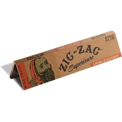 ZIG ZAG SUPERIEURE UNBLEACHED KING SLIM PAPERS 24PK