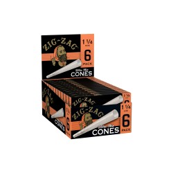 ZIG ZAG ULTRA THIN 1 1/4 CONES 6PK 36CT