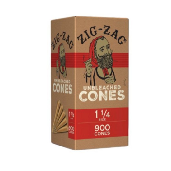 ZIG ZAG UNBLEACHED BULK CONES KING SIZE 900CT