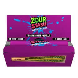 ZOUR STASH THCP HASH HOLES PREROLLS 20CT/PK - BERRY BLAST
