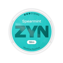 ZYN NICOTINE POUCHES 9MG 20PC/BX 5BX/PK - SPEARMINT