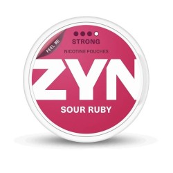 ZYN NICOTINE POUCHES 11MG 20PC/BX 5PC/PK- SOUR RUBY